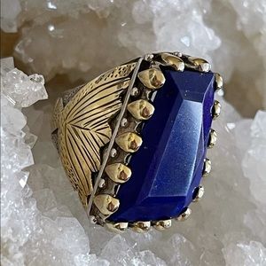 ⭐️ Lapis Lazuli Sterling Statement Ring